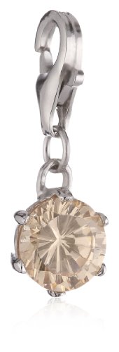 Pasionista Charms Anhänger 925 Sterling Silber Zirkonia Champagner 604008 Pasionista Charms Anhänger 925 Sterling Silber Zirkonia Champagner 604008 von Pasionista