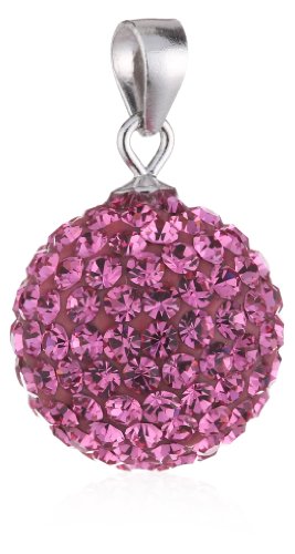 Pasionista Damen-Anhänger Kugel mit pinkenen Kristallen 925 Sterling Silber 607504 Pasionista Damen-Anhänger Kugel mit pinkenen Kristallen 925 Sterling Silber 607504 von Pasionista