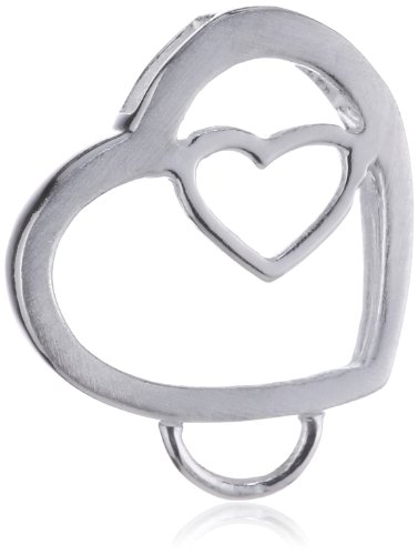 Pasionista Damen Charms-Anhänger 925 Sterling Silber Herz 604848 Pasionista Damen Charms-Anhänger 925 Sterling Silber Herz 604848 von Pasionista