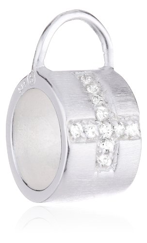 Pasionista Damen Charms-Anhänger 925 Sterling Silber Zirkonia 605074 von Pasionista