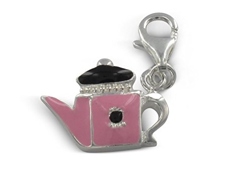 Pasionista Unisex-Anhänger rosa-Schwarze Gießkanne 925 Sterling Silber 607818 Pasionista Unisex-Anhänger rosa-Schwarze Gießkanne 925 Sterling Silber 607818 von Pasionista