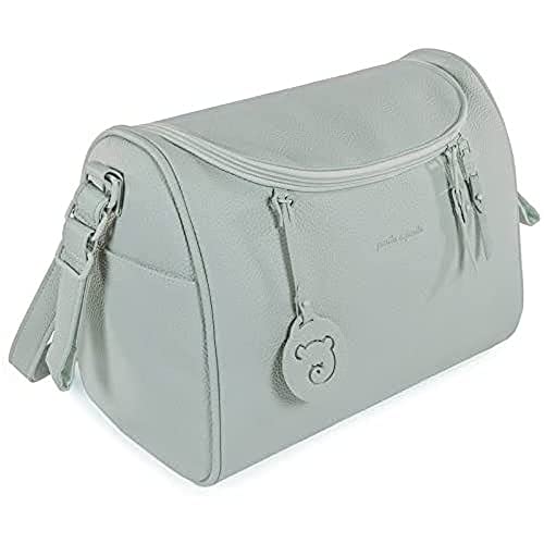 Pasito a Pasito. Yummi-Tasche für Kinderwagen, praktisch, elegant und groß, aus Kunstleder, Grün von Pasito a Pasito