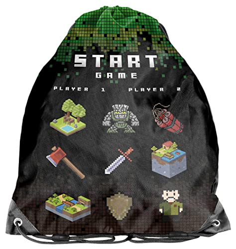 Paso Kinder Turnbeutel/Sportbeutel 36x32 cm - Craft Gaming von Paso