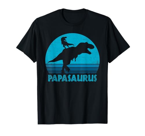 Herren Papasaurus Rex Dinosaurier Bestes Vater T-Shirt von Passende Eltern Papa & Mama Dinosaurier Shirts