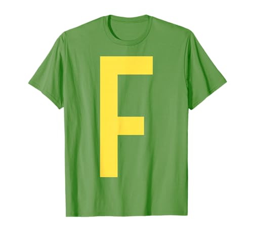 Brief f lustige Gruppenübereinstimmung mit Halloween -Kostüm T-Shirt von Passende Familiengruppe Alphabet für Halloween -T