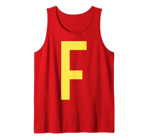 Brief f lustige Gruppenübereinstimmung mit Halloween -Kostüm Tank Top von Passende Familiengruppe Alphabet für Halloween -T