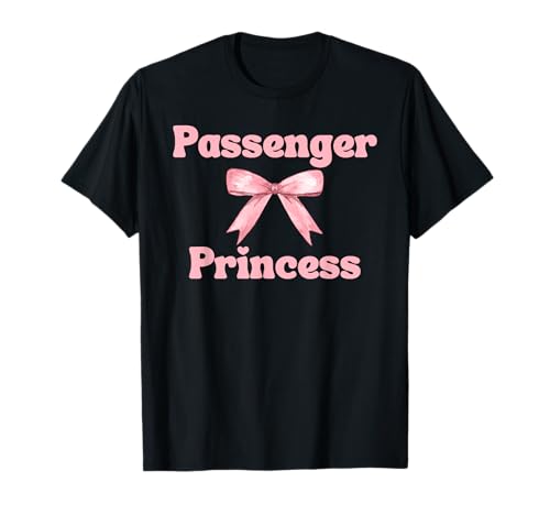 Rosa Kokette Schleife für Mädchen mit Passagierprinzessin T-Shirt Rosa Kokette Schleife für Mädchen mit Passagierprinzessin T-Shirt von Passenger Princess Girlfriend Gifts and More