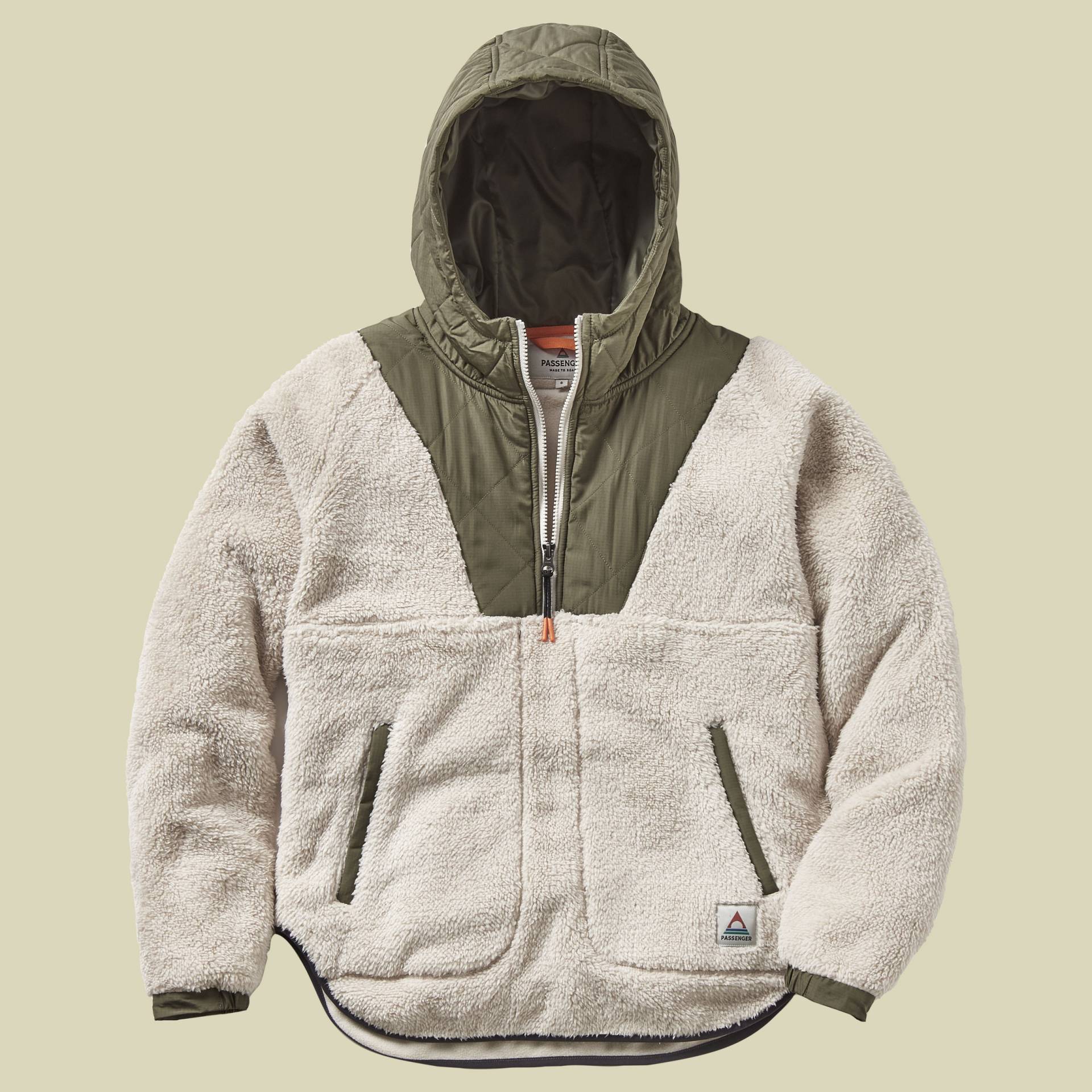 Beaumont recycled Sherpa Hooded Fleece 2.0 Women L weiß II - vintage von Passenger