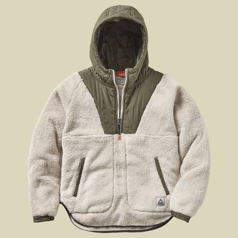 Beaumont recycled Sherpa Hooded Fleece 2.0 Women L weiß II - vintage von Passenger