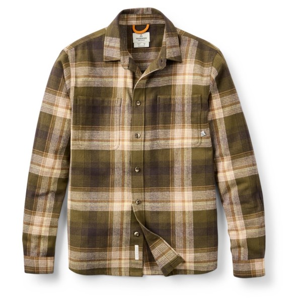 Passenger - Backcountry Check Shirt - Hemd Gr M braun/beige von Passenger