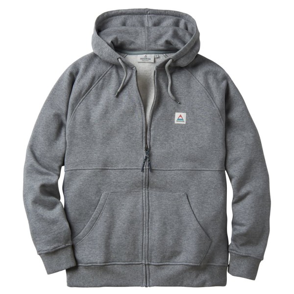 Passenger - Heritage Full Zip Recycled Cotton Hoodie - Sweat- & Trainingsjacke Gr XXL grau von Passenger