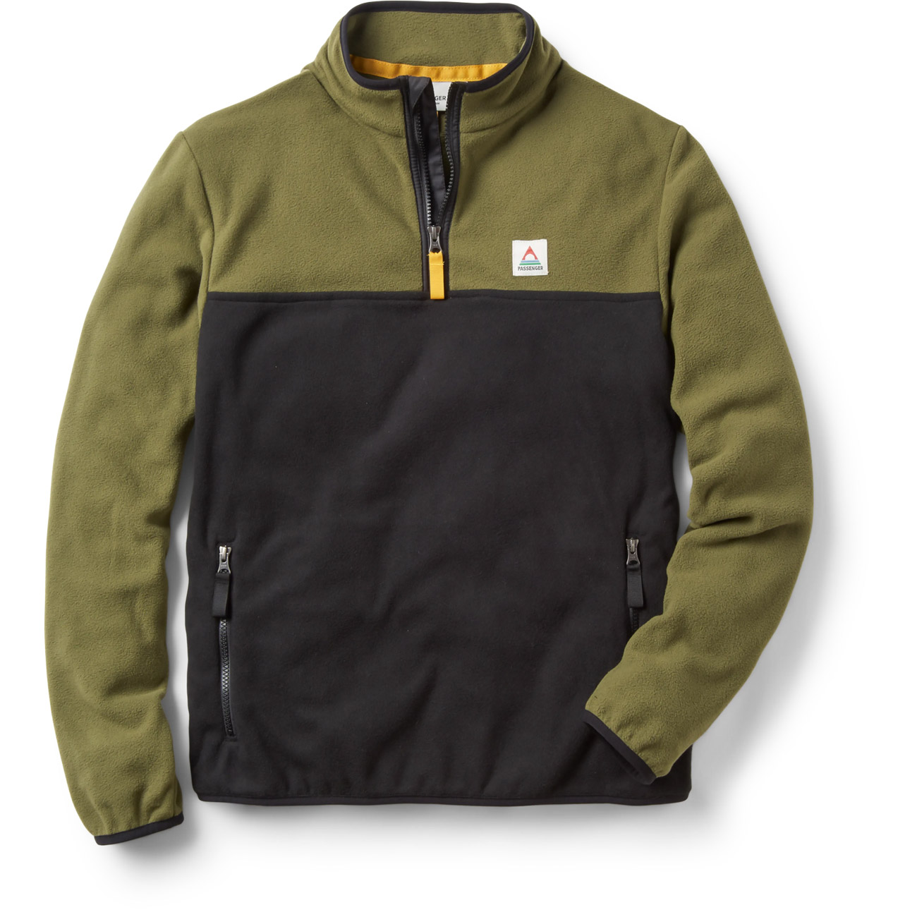 Passenger Herren Fleecepullover 1/4 Zip Set Off Recycled Polar Fleece von Passenger