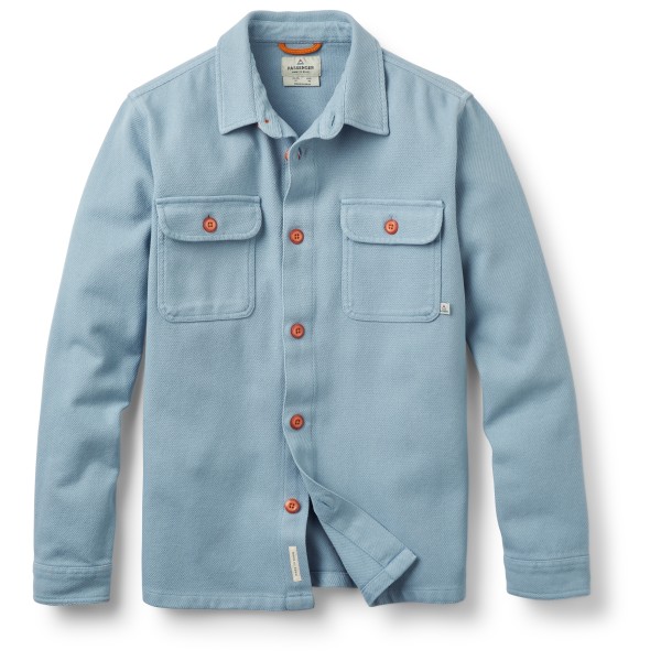 Passenger - Island Heavy Twill Shirt - Hemd Gr XXL türkis/grau von Passenger