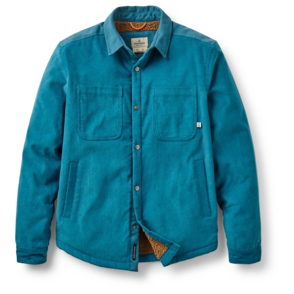 Passenger - Kodiak 2.0 Sherpa Lined Cord Overshirt - Hemd Gr XXL türkis von Passenger