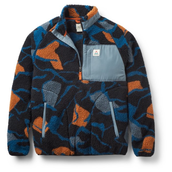 Passenger - Offroad Recycled Sherpa 1/2 Zip Fleece - Fleecejacke Gr L blau von Passenger