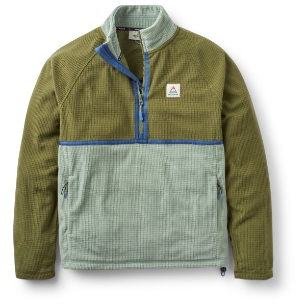 Passenger - Overlook Recycled Grid Polar Fleece - Fleecejacke Gr S oliv von Passenger