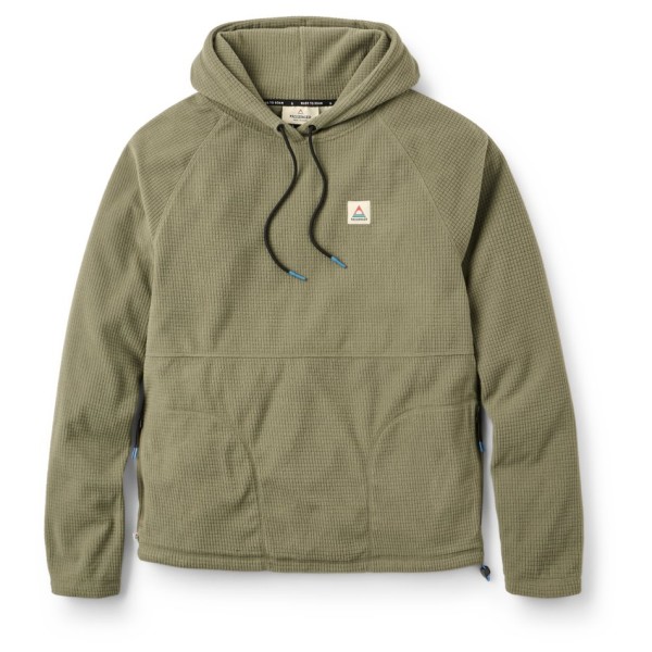 Passenger - Point Grid Recycled Fleece Hoodie - Hoodie Gr XXL oliv von Passenger