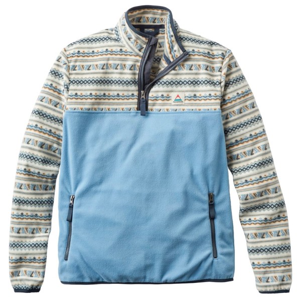 Passenger - Set Off Recycled Polar 1/4 Zip Fleece - Fleecejacke Gr M blau/grau von Passenger