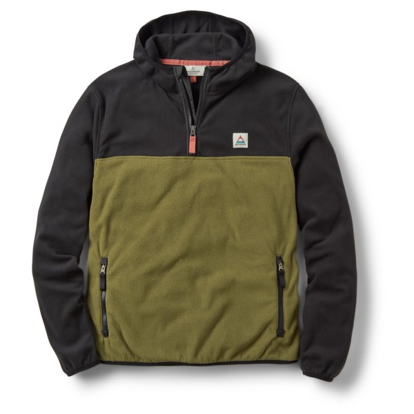 Passenger - Set Off Recycled Polar Hooded Fleece - Fleecepullover Gr M oliv/schwarz von Passenger