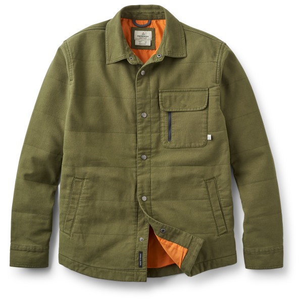 Passenger - Taranaki Canvas Quilted Overshirt - Hemd Gr XXL oliv von Passenger
