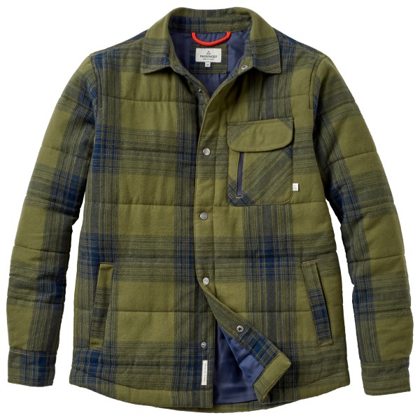 Passenger - Taranaki Quilted Overshirt - Freizeitjacke Gr XXL oliv von Passenger