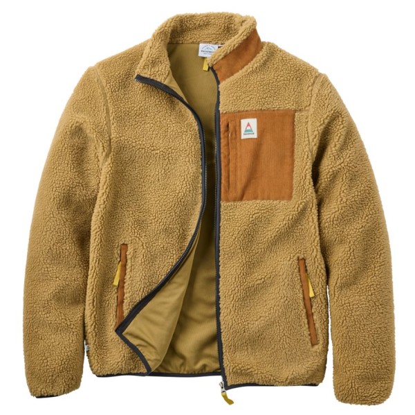 Passenger - Trekker Recycled Deep-Pile Sherpa Fleece - Fleecejacke Gr XXL beige/braun von Passenger