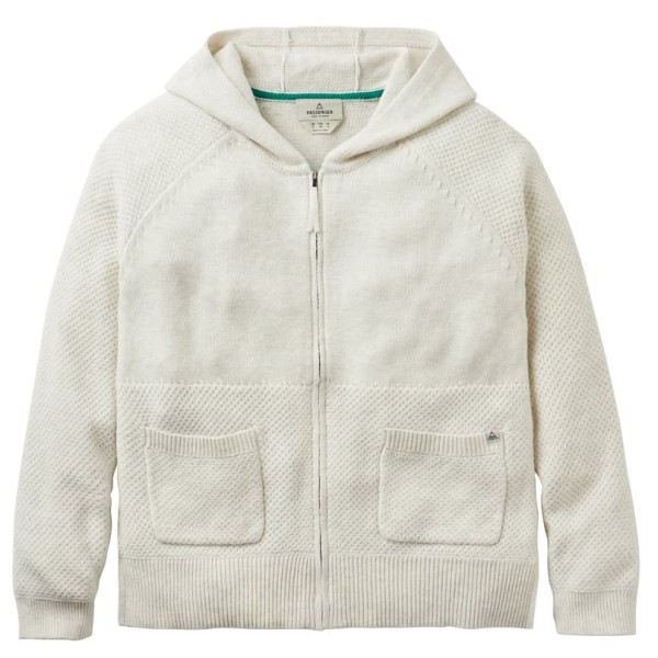 Passenger - Women's Cove FZ Organic Cotton Knitted Hoodie - Hoodie Gr M beige von Passenger