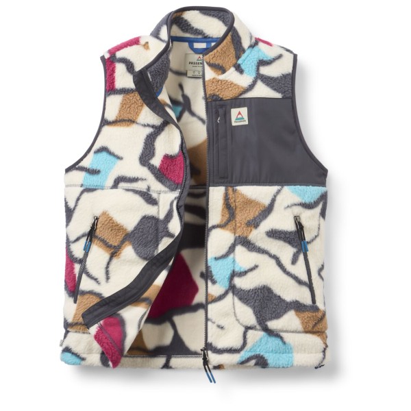 Passenger - Women's Fairbanks Full Zip Recycled Sherpa Gilet - Fleeceweste Gr M grau von Passenger