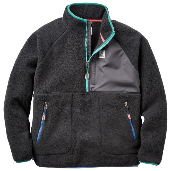 Passenger - Women's Home 2.0 1/2 Zip Recycled Sherpa Fleece - Fleecejacke Gr M schwarz/grau von Passenger