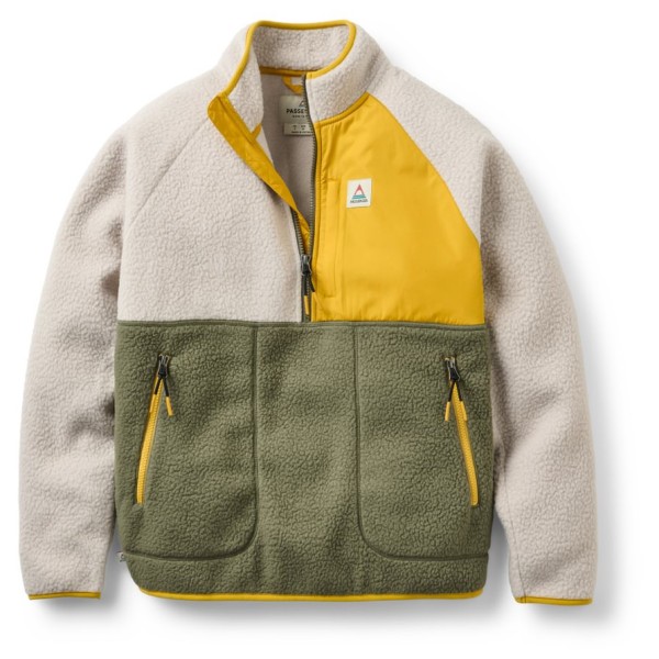 Passenger - Women's Home 2.0 1/2 Zip Recycled Sherpa Fleece - Fleecejacke Gr S oliv von Passenger