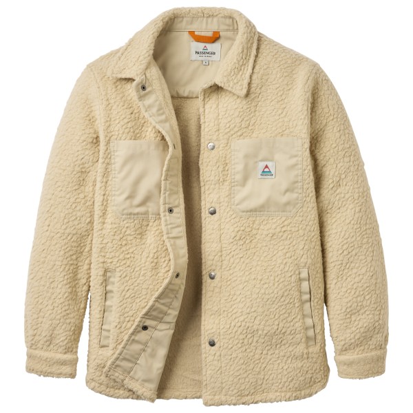 Passenger - Women's Rappel Recycled Sherpa Oversized Shirt - Fleecejacke Gr XXL beige von Passenger