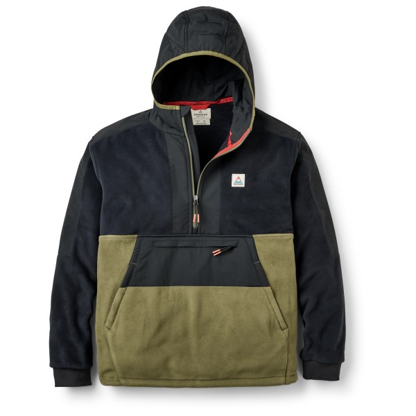 Passenger - Woodland 2.0 Hooded 1/2 Zip Recycled Polar Fleece - Fleecejacke Gr XXL schwarz von Passenger