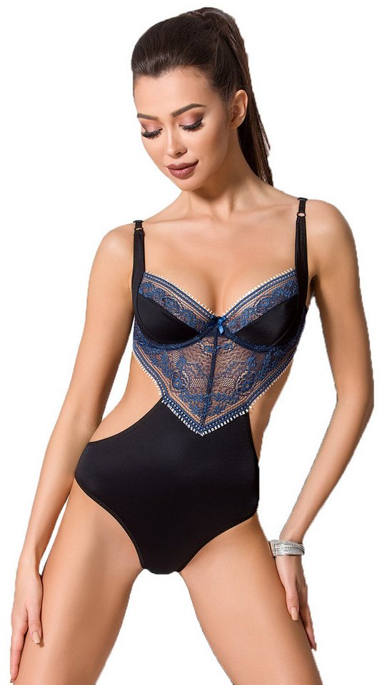 Passion Dessous Stringbody Schwarz blauer Damen Dessous Reizwäsche Body blickdicht dehnbar mit Bü Passion Dessous Stringbody Schwarz blauer Damen Dessous Reizwäsche Body blickdicht dehnbar mit Bü von Passion Dessous