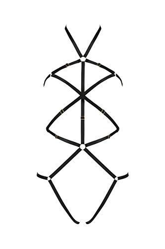 Passion Lingerie PA595769 Schwarz Body Größe S/M, mehrfarbig, S-M von Passion Dessous