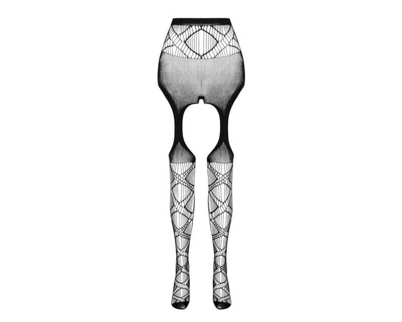 Passion Eco Collection Strumpfhose PE ECO Straps-Strumpfhose S005 black - (S/L) von Passion Eco Collection