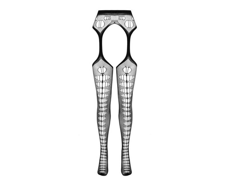 Passion Eco Collection Strumpfhose PE ECO Straps-Strumpfhose S008 black - (S/L) von Passion Eco Collection