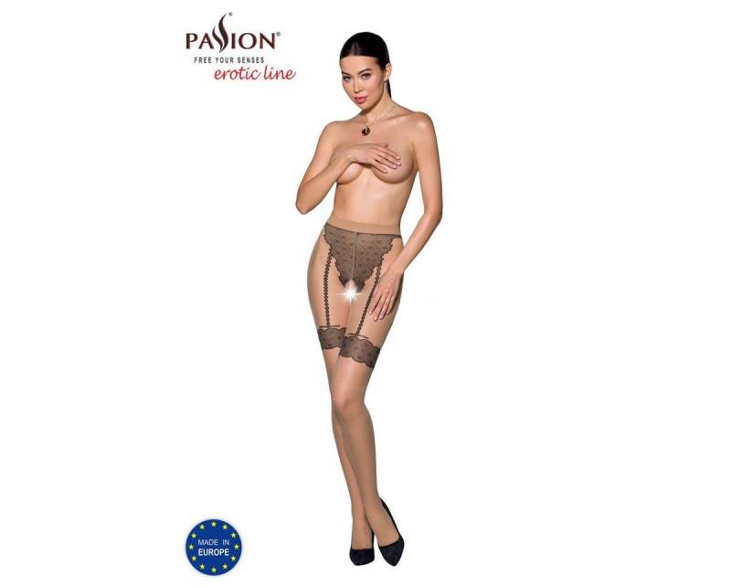 Passion-Exklusiv Ouvert Strumpfhose PE TI Open 016 Strumpfhose open (ouvert tights) beige - (1/2,3/4) von Passion-Exklusiv