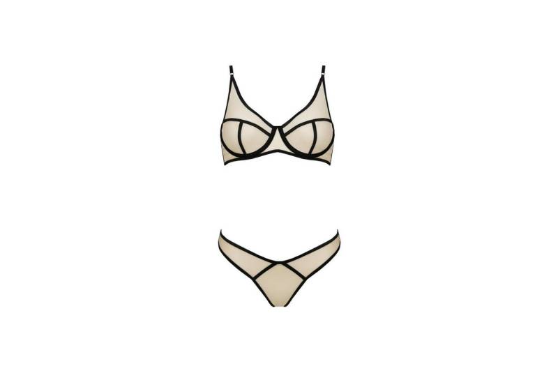 Passion-Exklusiv Set: Fullcup-BH PE Serara 2pcs set beige - (L/XL,S/M) von Passion-Exklusiv