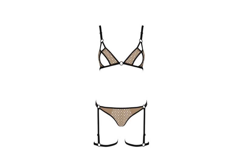 Passion-Exklusiv Set: Ouvert-BH PE Gabi 2pcs set beige - (L/XL,S/M,XXL) von Passion-Exklusiv