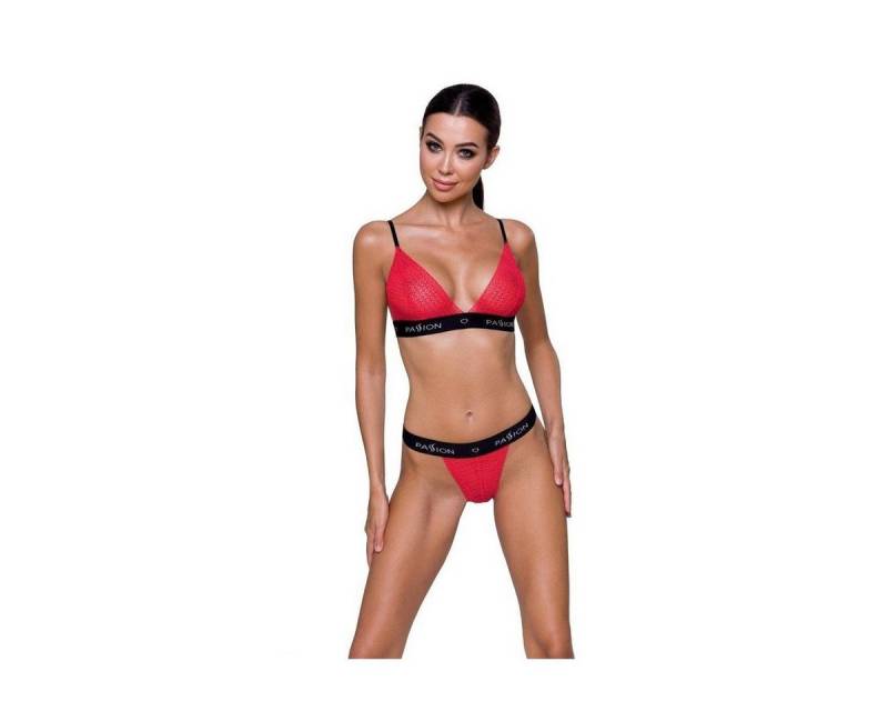 Passion-Exklusiv Set: Push-up-BH PE Glamiss set red-black - (L/XL,S/M) von Passion-Exklusiv