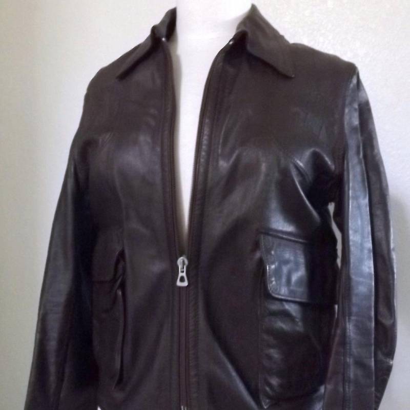 Vintage Dark Ox Blutbraun Leder Wendejacke | Wildleder - Dunkelbraune Cafe Racer Jacke von PassionFlowerVintage