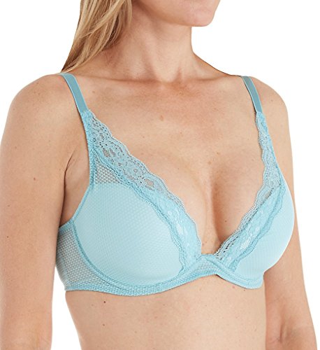 Passionata BROOKLYN, Tief Ausgeschnittener T-Shirt-BH, Damen Unterwäsche, Bleu Ice, 75G von Passionata