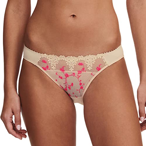 Passionata WHITE NIGHTS, Slip, Damen Unterwäsche, Dune/Pink Fluo, 40 von Passionata