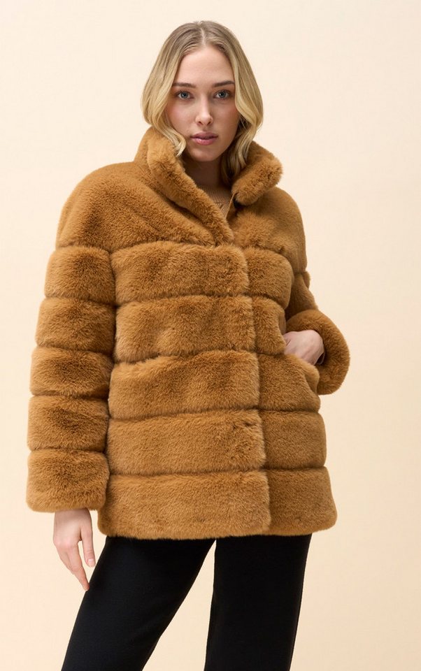 Passioni Fellimitatjacke Regular Fit mit Steppoptik von Passioni