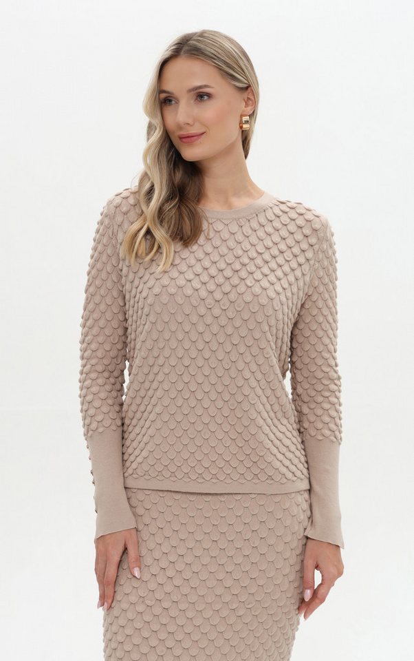 Passioni Strickpullover aus strukturiertem Strick von Passioni