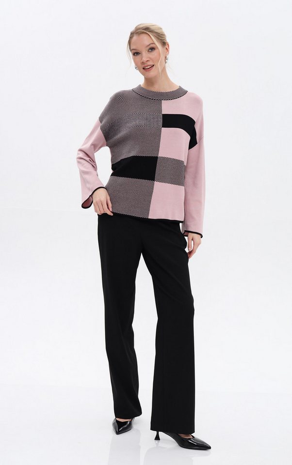Passioni Strickpullover mit Colourblocking von Passioni