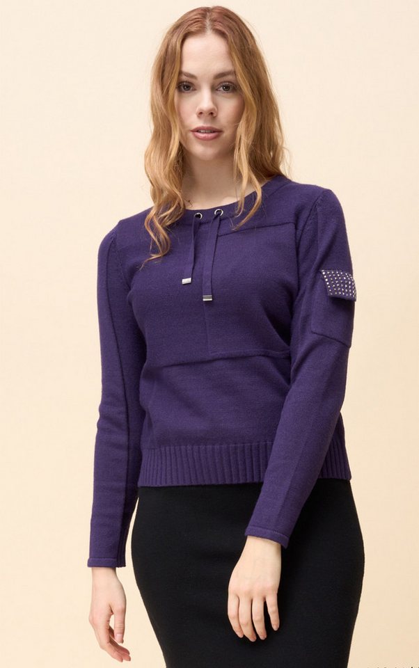 Passioni Strickpullover mit Taschendetail von Passioni