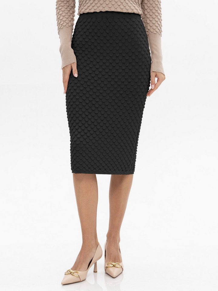 Passioni Strickrock aus strukturiertem Strick von Passioni