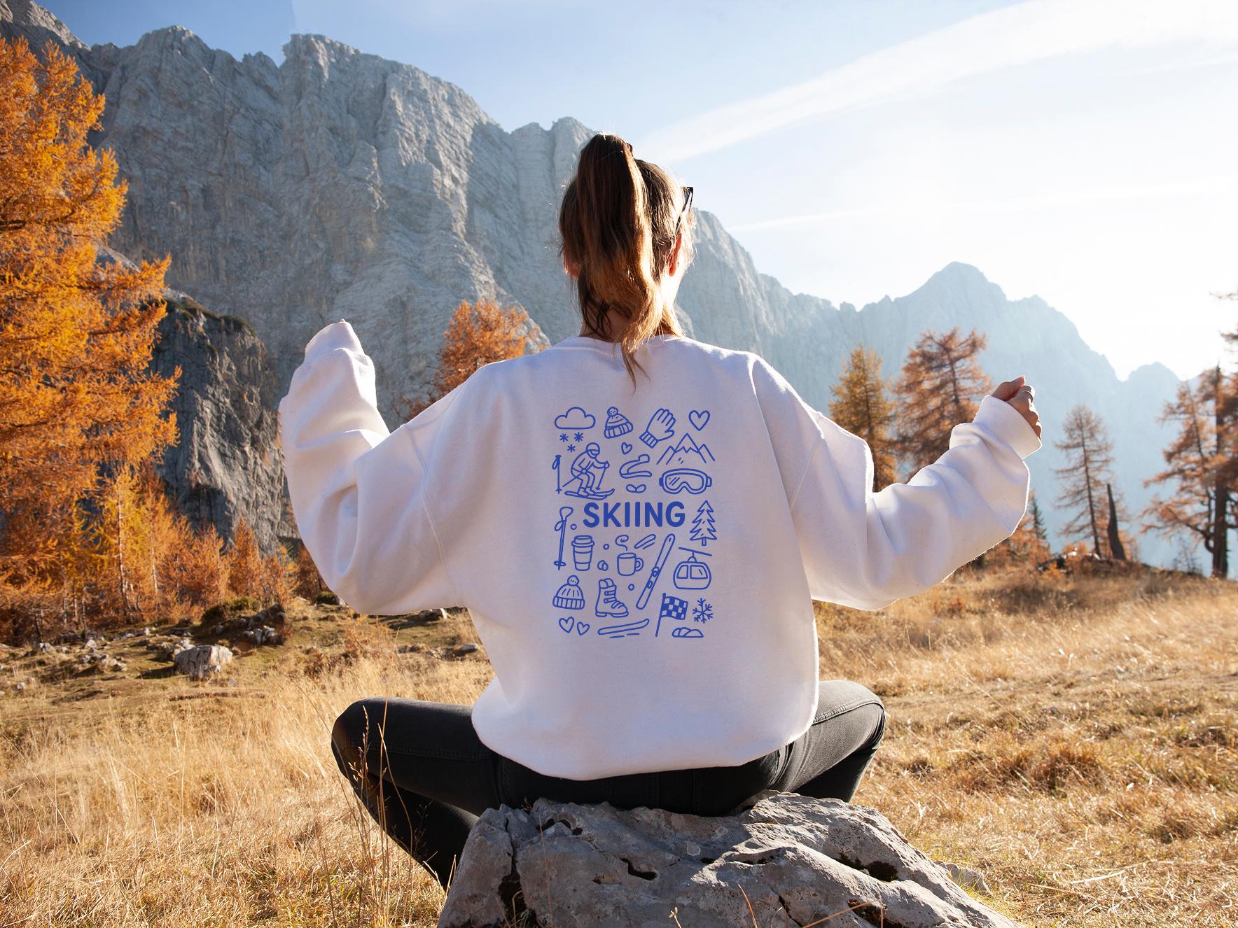 Ski Hoodie, Skifahren Pullover Winter Sport Graphic, Cozy Oversized Geschenk Für Fans Ski Hoodie, Skifahren Pullover Winter Sport Graphic, Cozy Oversized Geschenk Für Fans von PassportWanderers