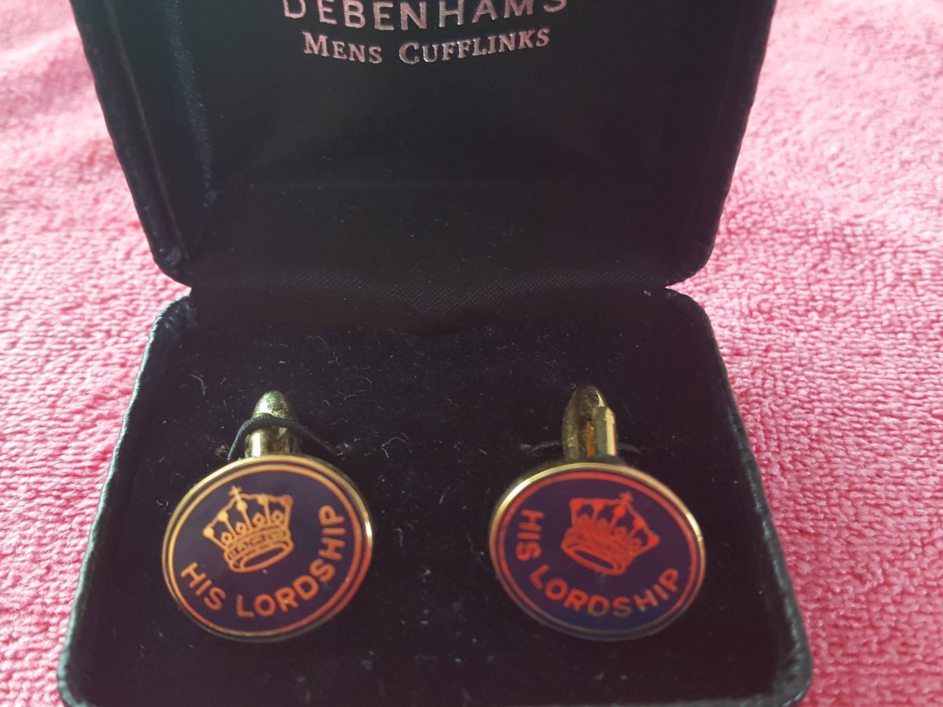 Vintage Debenhams Manschettenknöpfe, Herren Boxed Set, Bräutigam, Accessoires von PastNFutureUK